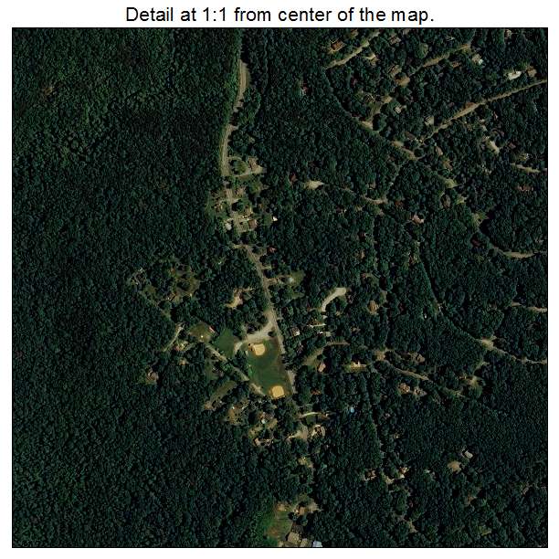 Signal Mountain, Tennessee aerial imagery detail