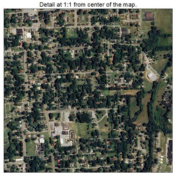 Trenton, Tennessee aerial imagery detail