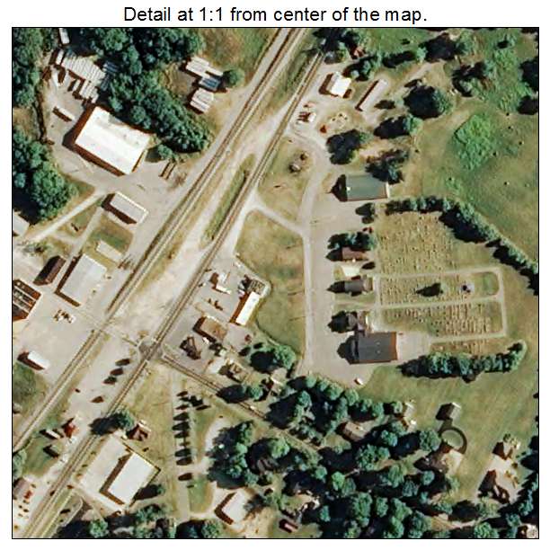 Trezevant, Tennessee aerial imagery detail
