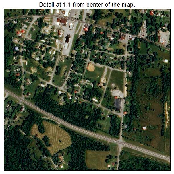 Westmoreland, Tennessee aerial imagery detail