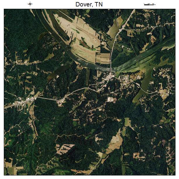 Dover, TN air photo map