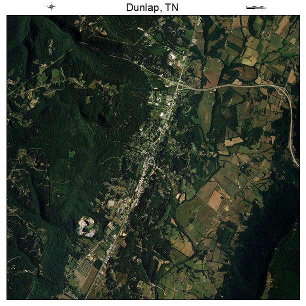 Dunlap, TN air photo map