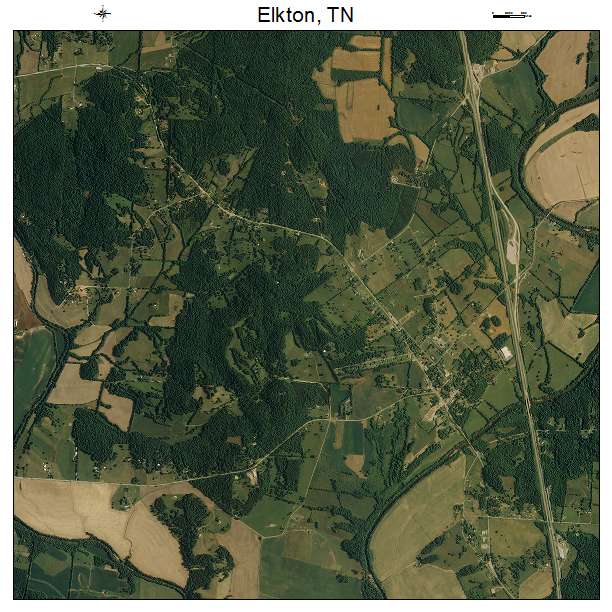 Elkton, TN air photo map