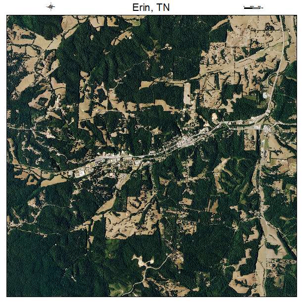 Erin, TN air photo map