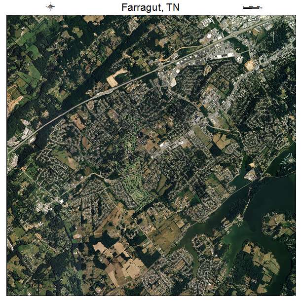 Farragut, TN air photo map