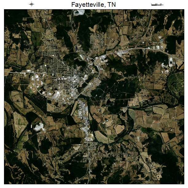 Fayetteville, TN air photo map