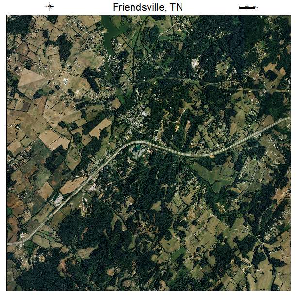 Friendsville, TN air photo map
