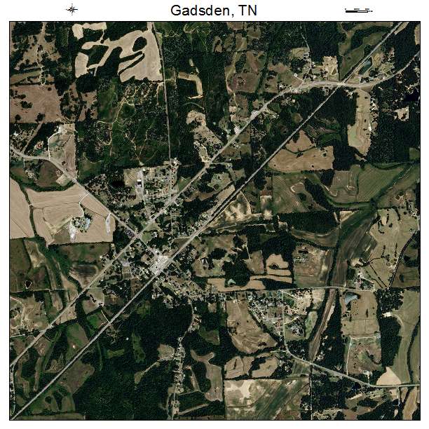 Gadsden, TN air photo map