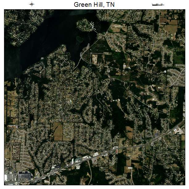 Green Hill, TN air photo map