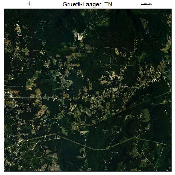 Gruetli Laager, TN air photo map