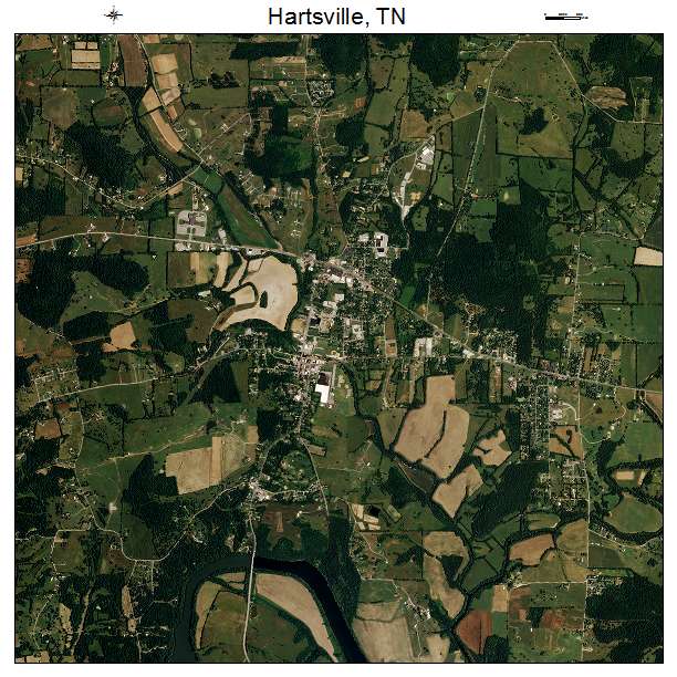Hartsville, TN air photo map