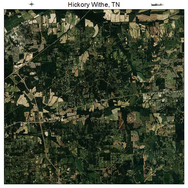 Hickory Withe, TN air photo map