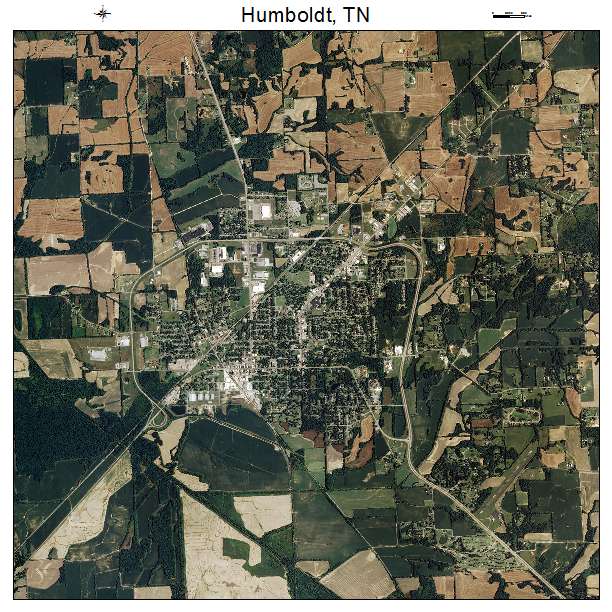 Humboldt, TN air photo map