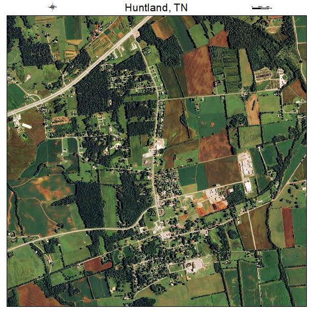 Huntland, TN air photo map