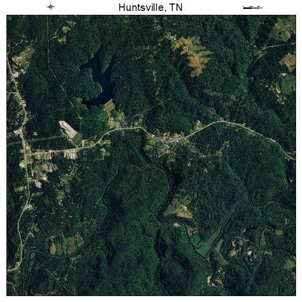 Huntsville, TN air photo map