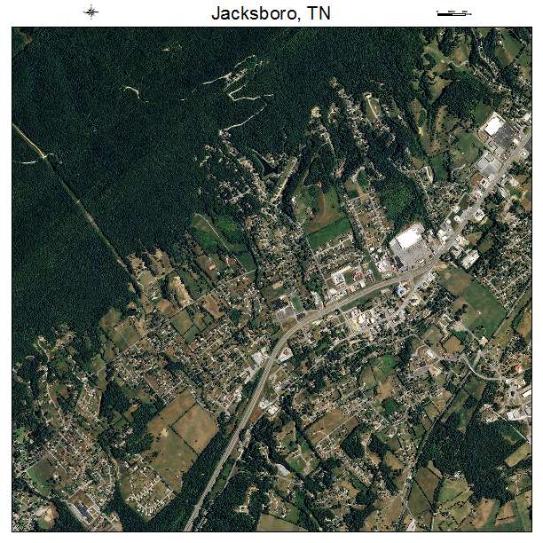Jacksboro, TN air photo map