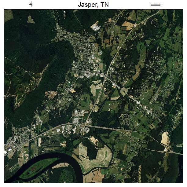 Jasper, TN air photo map