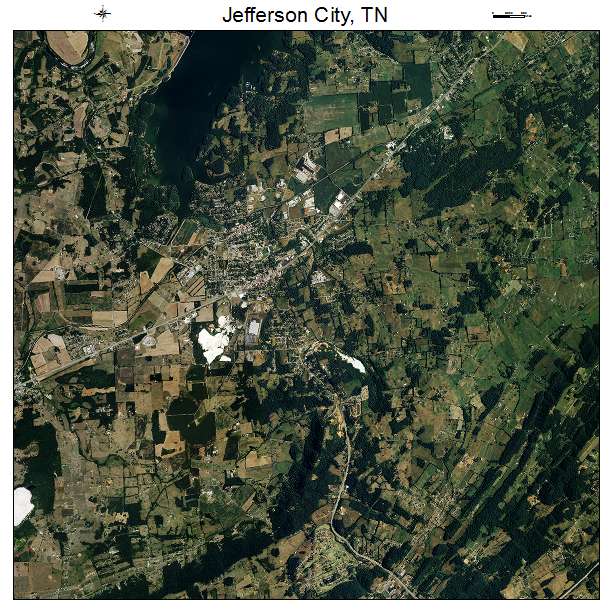 Jefferson City, TN air photo map