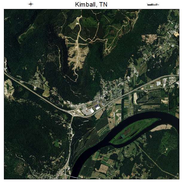 Kimball, TN air photo map