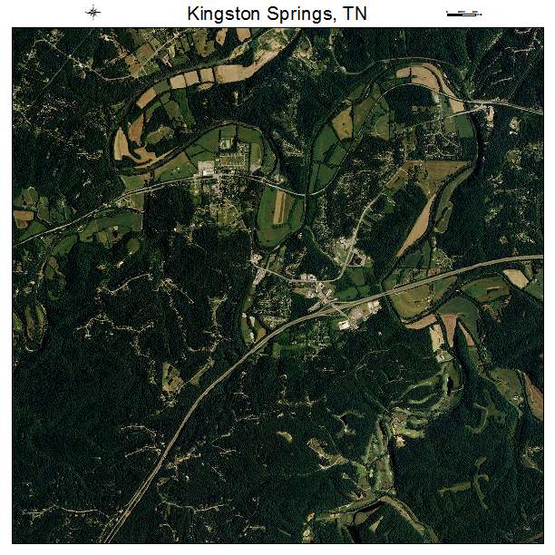 Kingston Springs, TN air photo map