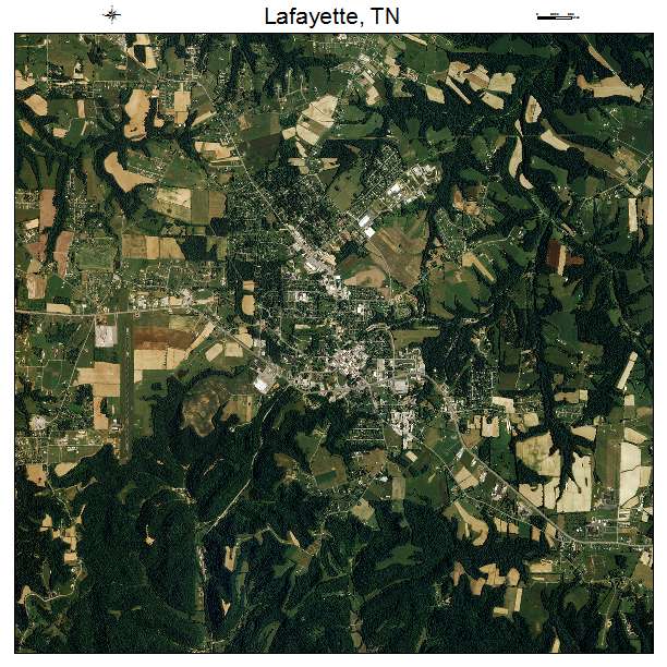 Lafayette, TN air photo map