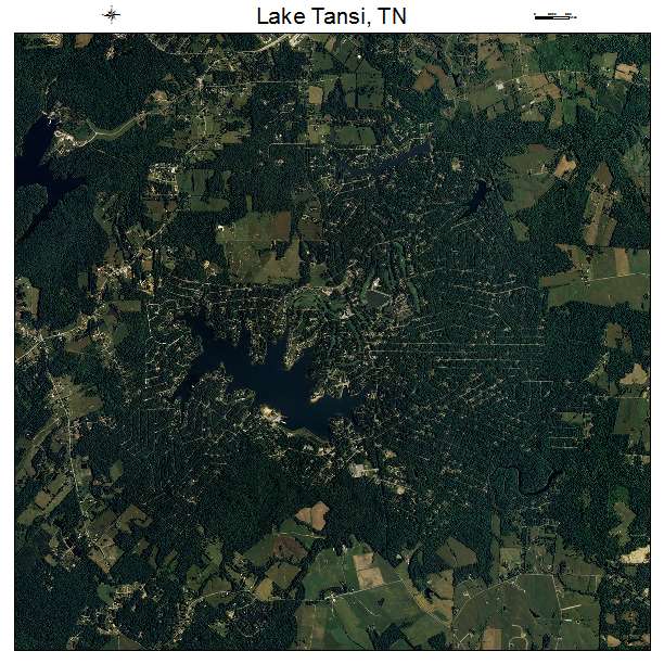 Lake Tansi, TN air photo map