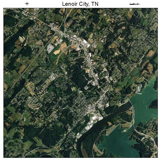 Lenoir City, TN air photo map