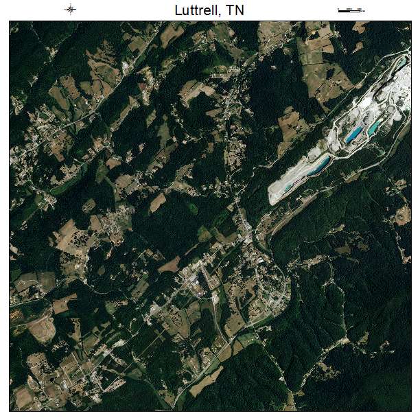 Luttrell, TN air photo map