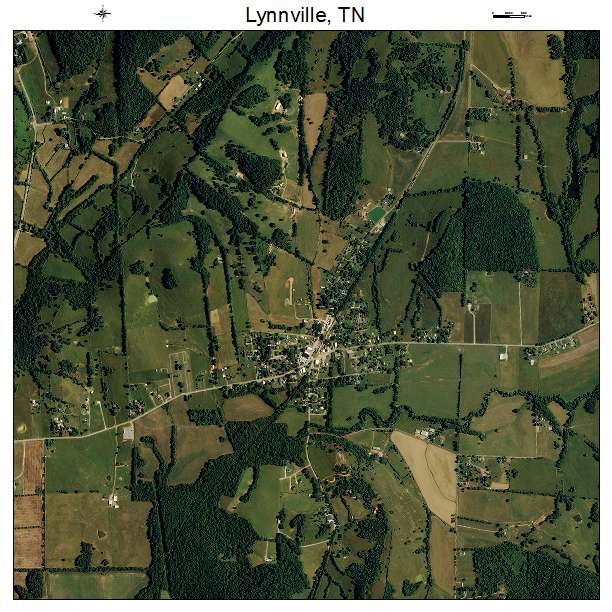 Lynnville, TN air photo map