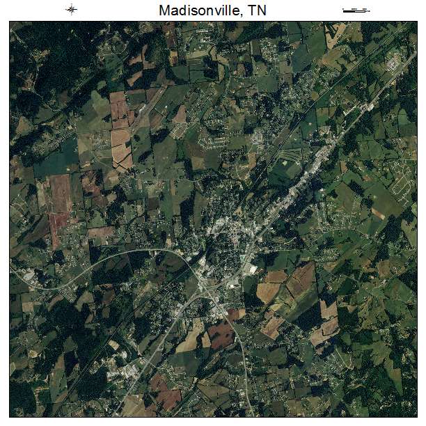 Madisonville, TN air photo map