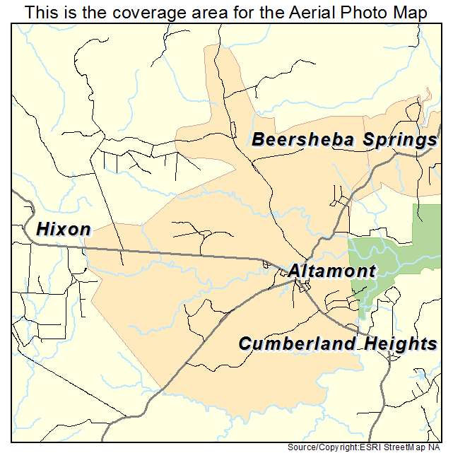 Altamont, TN location map 