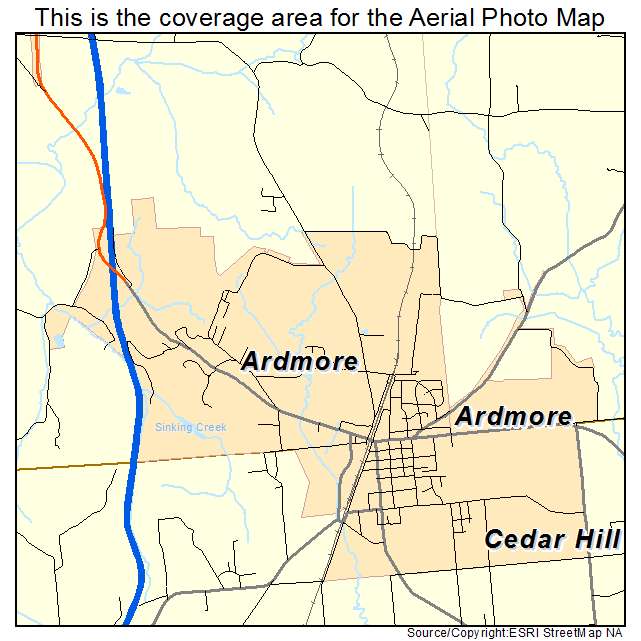 Ardmore, TN location map 