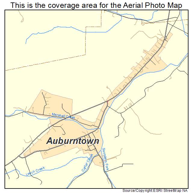 Auburntown, TN location map 