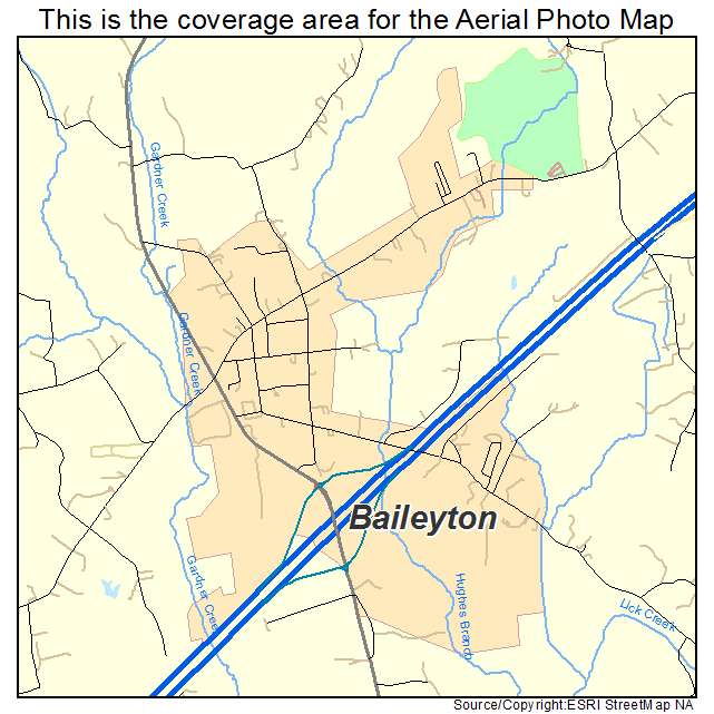 Baileyton, TN location map 