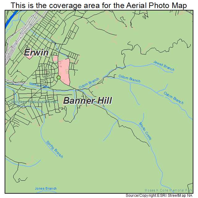 Banner Hill, TN location map 
