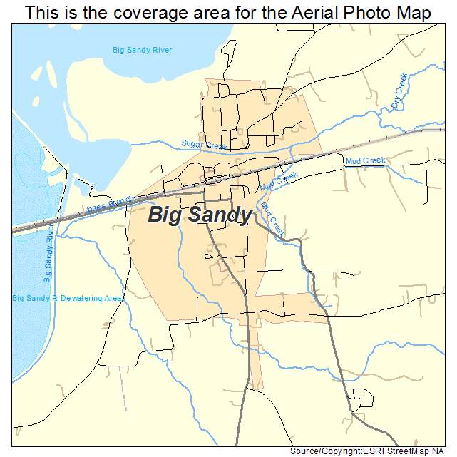Big Sandy, TN location map 