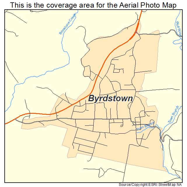 Byrdstown, TN location map 