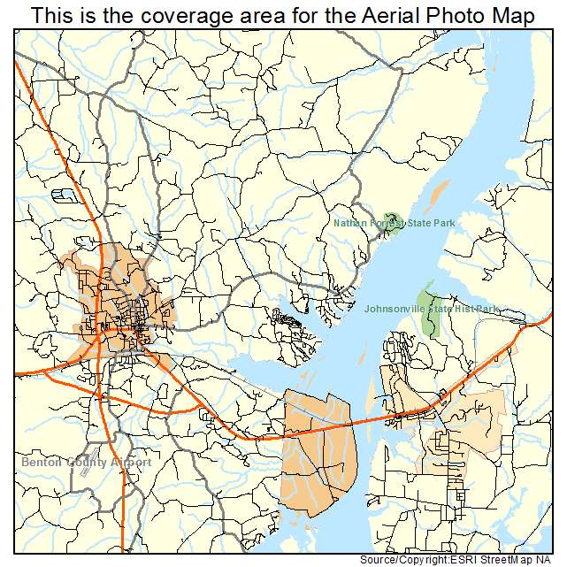 Camden, TN location map 