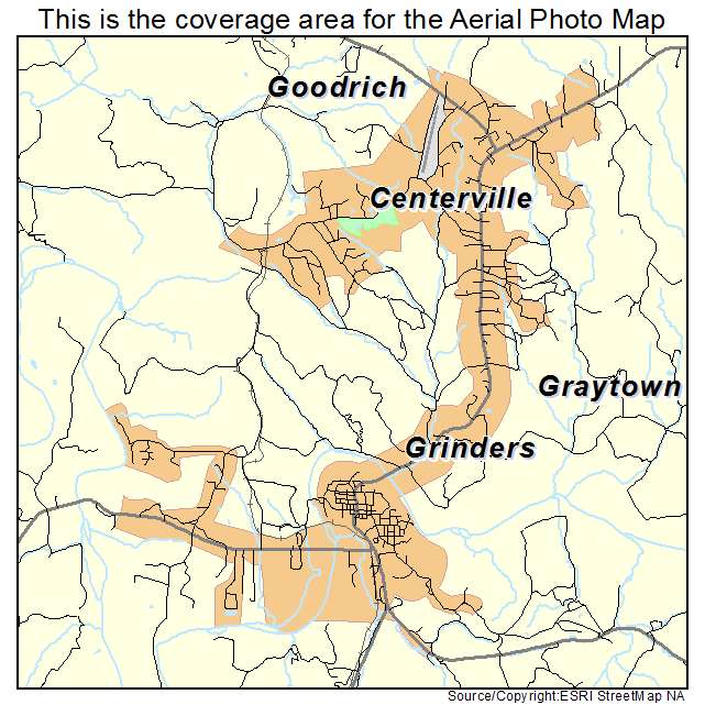 Centerville, TN location map 