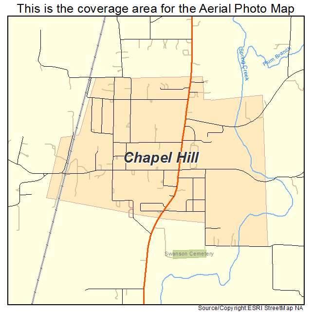 Chapel Hill, TN location map 