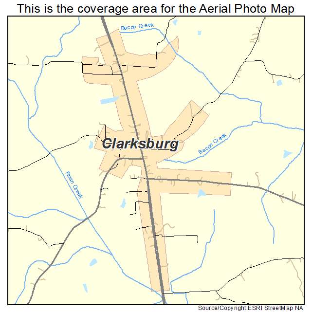 Clarksburg, TN location map 