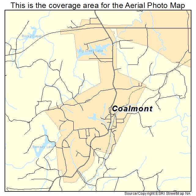 Coalmont, TN location map 