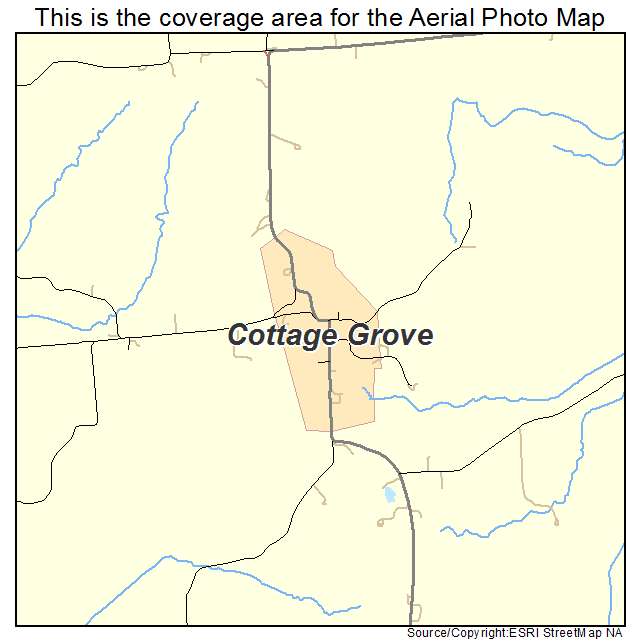 Cottage Grove, TN location map 
