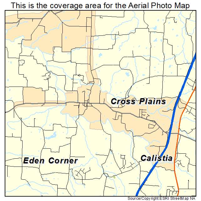 Cross Plains, TN location map 
