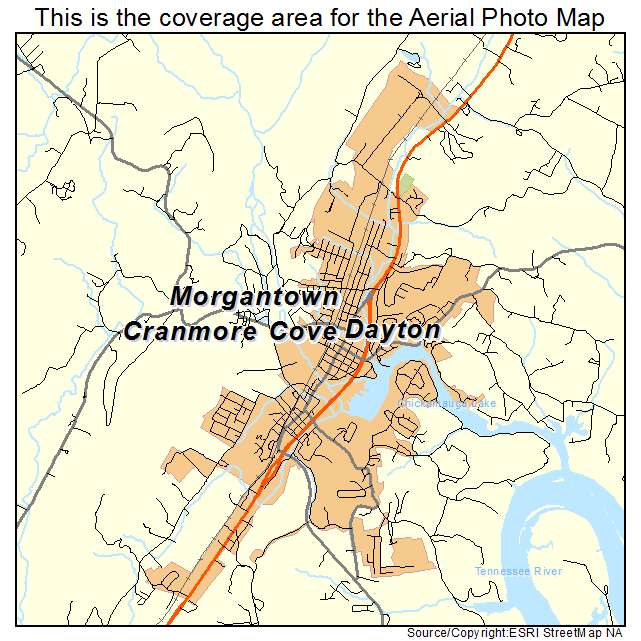 Dayton, TN location map 