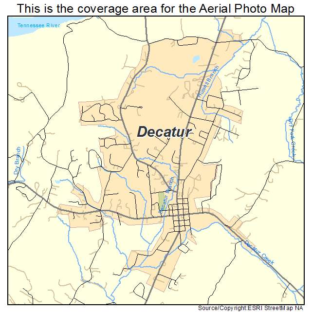 Decatur, TN location map 