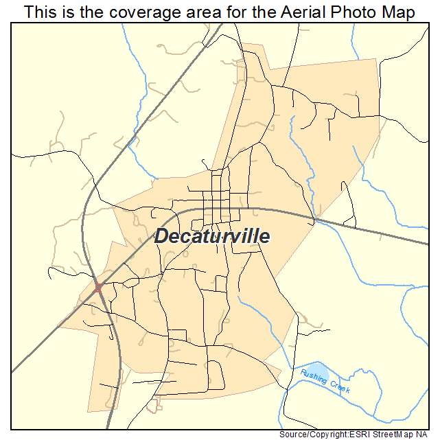 Decaturville, TN location map 