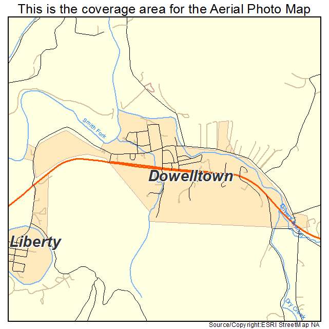 Dowelltown, TN location map 