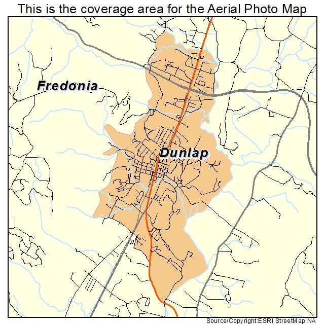 Dunlap, TN location map 