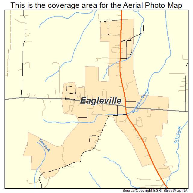 Eagleville, TN location map 